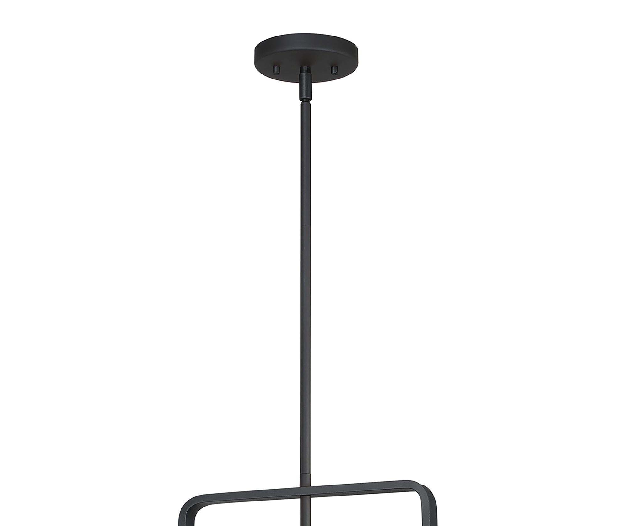 Image 4 The Great Outdoors Isla Vista 4-Light Black 22.75-in Outdoor Pendant Light more views