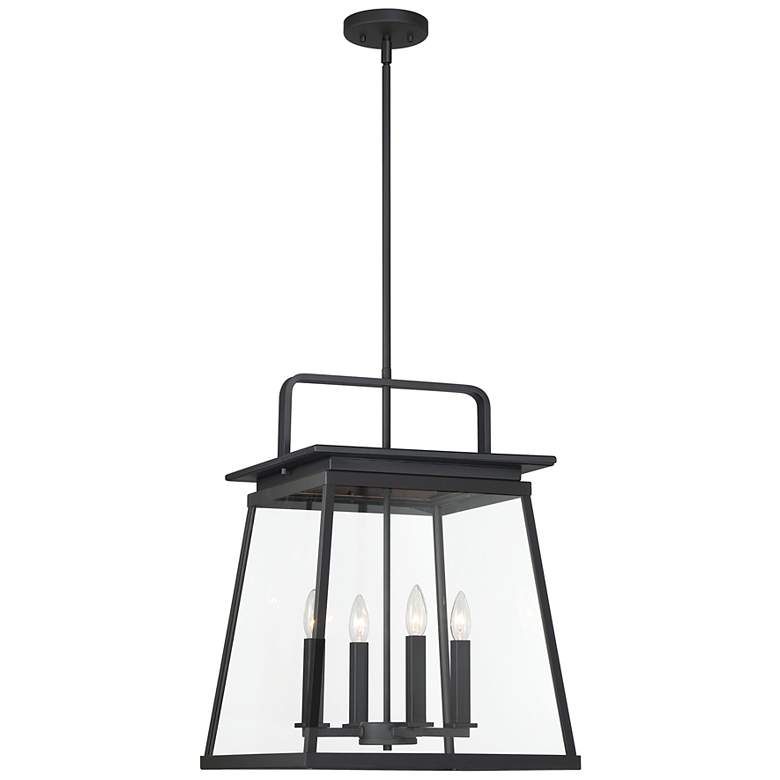 Image 2 The Great Outdoors Isla Vista 4-Light Black Outdoor Hanging Light