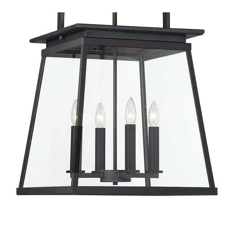 Image 3 The Great Outdoors Isla Vista 4-Light Black Outdoor Hanging Light more views