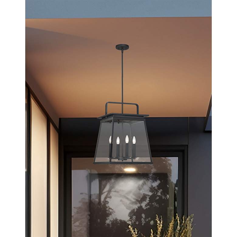 Image 5 The Great Outdoors Isla Vista 4-Light Black Outdoor Hanging Light more views