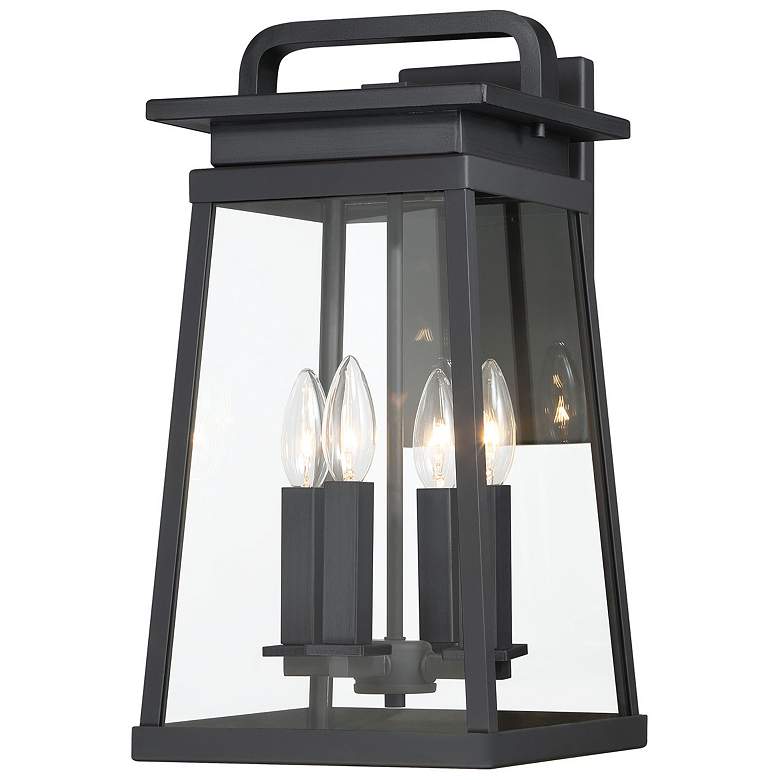 Image 2 The Great Outdoors Isla Vista 4-Light Black Outdoor Wall Mount