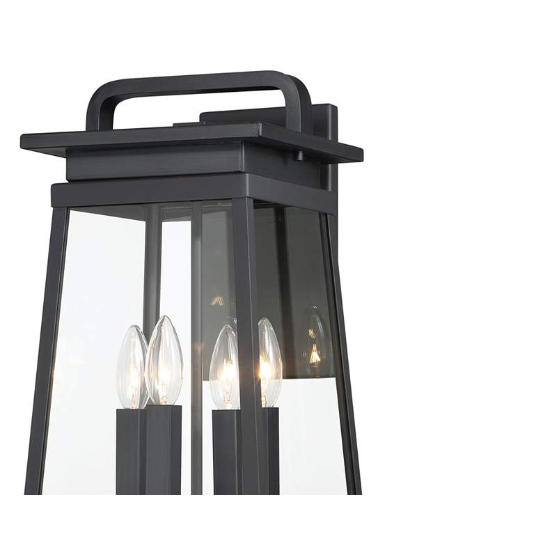 Image 4 The Great Outdoors Isla Vista 4-Light Black Outdoor Wall Mount more views