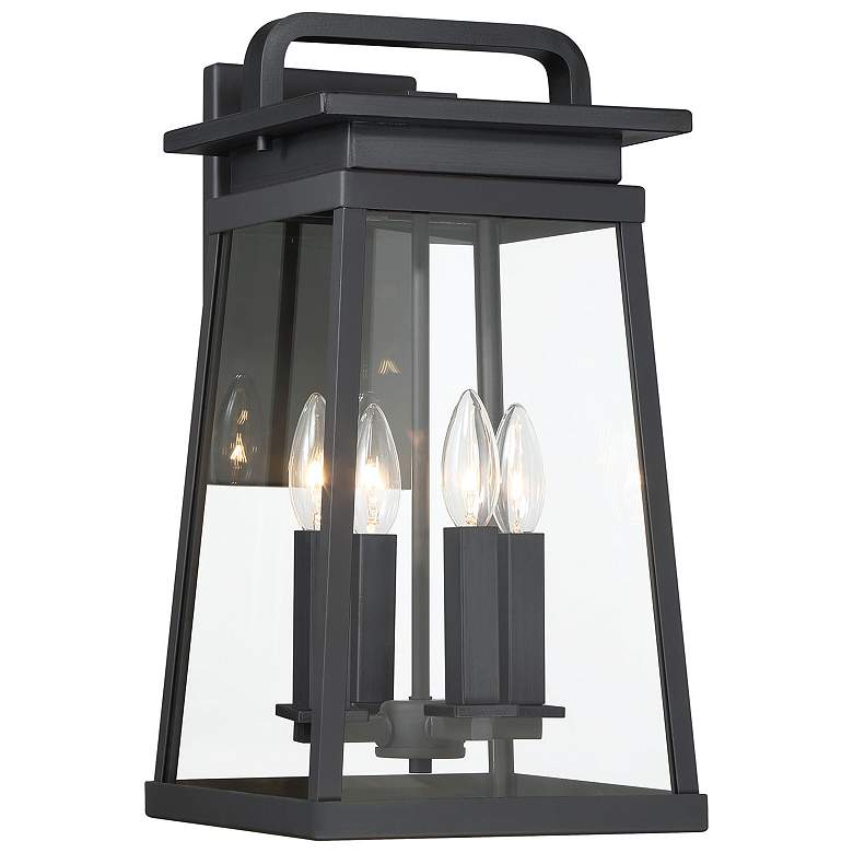 Image 2 The Great Outdoors Isla Vista 4-Light Black Outdoor Wall Mount