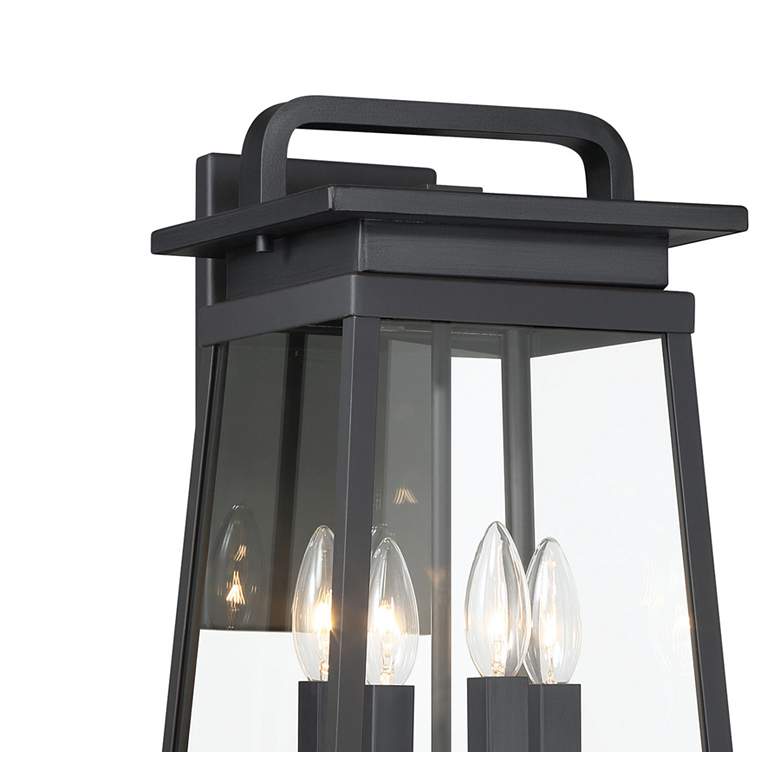 Image 4 The Great Outdoors Isla Vista 4-Light Black Outdoor Wall Mount more views