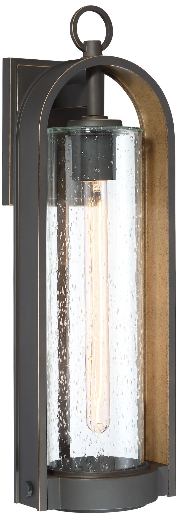 Image 2 The Great Outdoors Kamstra 1-Light Bronze and Gold OD Wall Mount