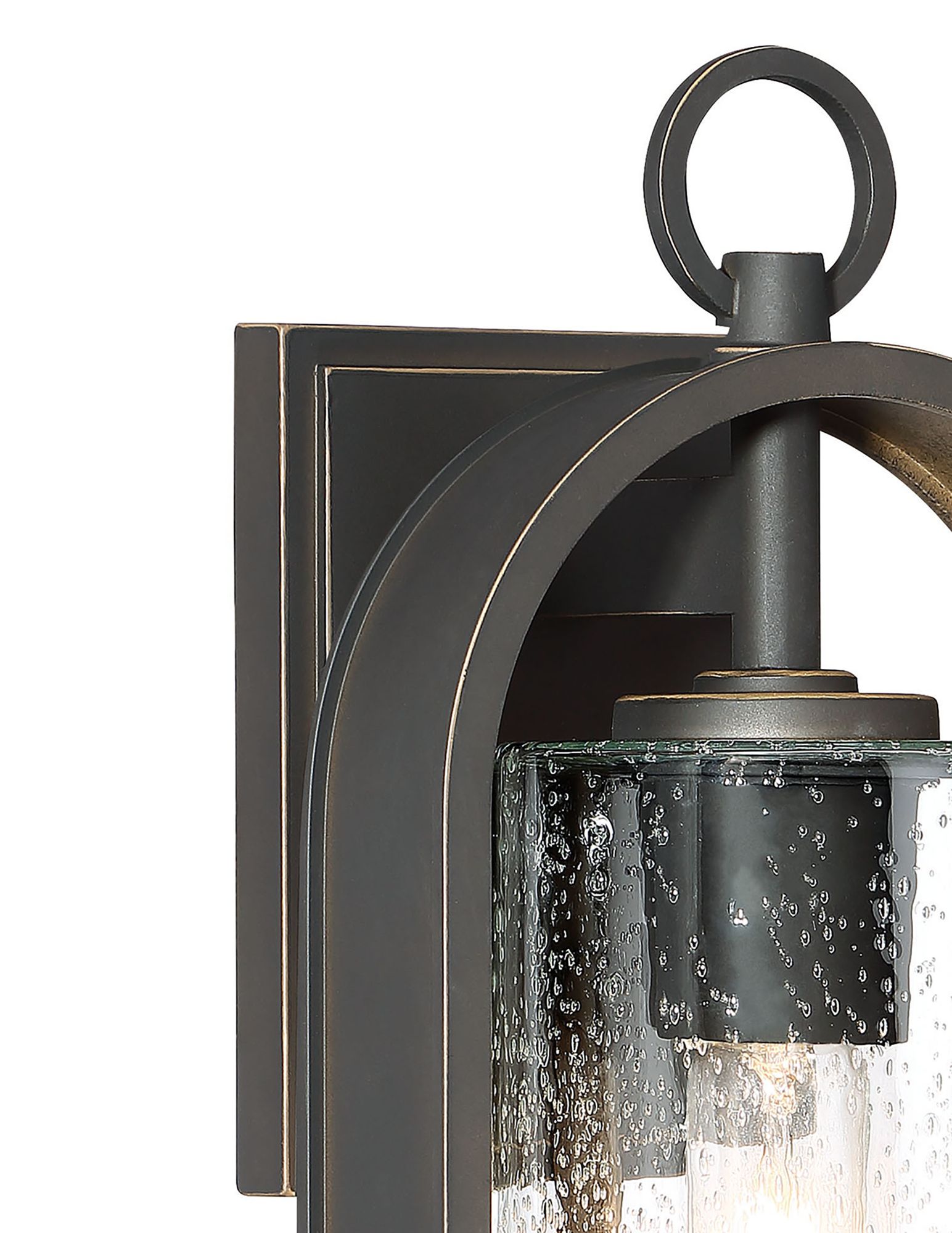 Image 4 The Great Outdoors Kamstra 1-Light Bronze and Gold Outdoor Wall Mount more views