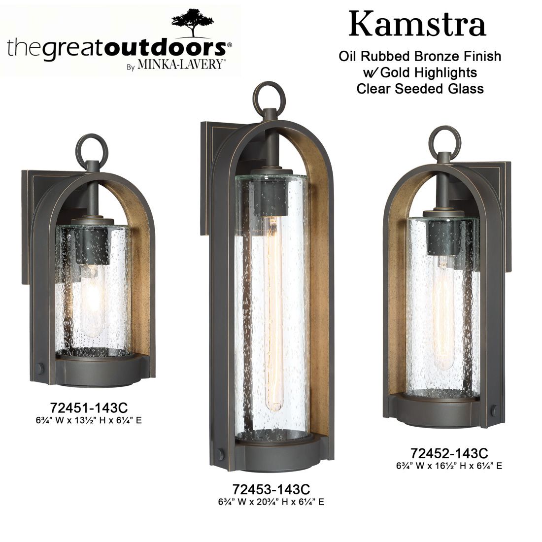 The Great Outdoors Kamstra 1-Light Oil Rubbed Bronze Outdoor Wall Mount