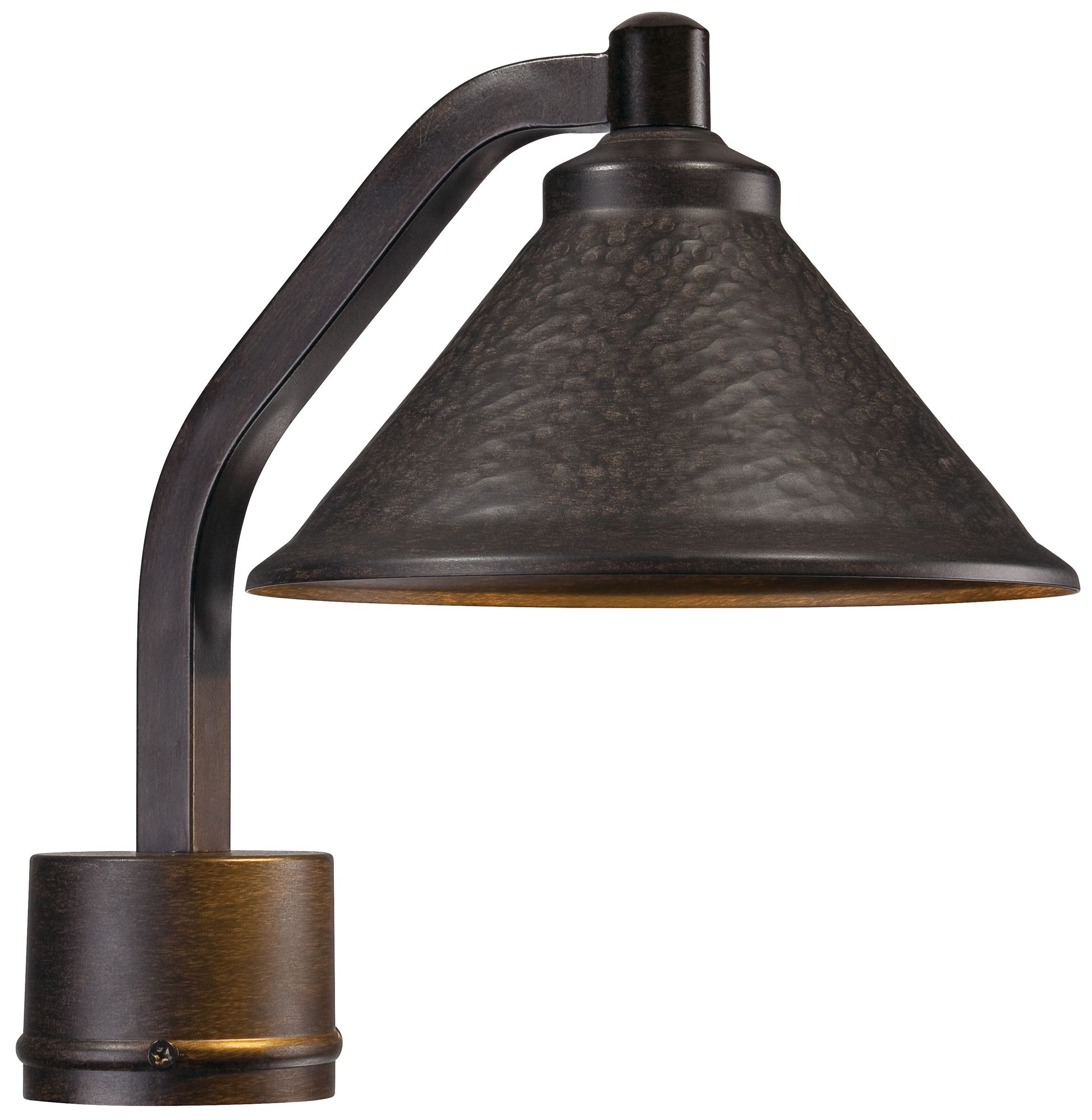 The Great Outdoors Kirkham 1-Light Aspen Bronze Outdoor Post Mount