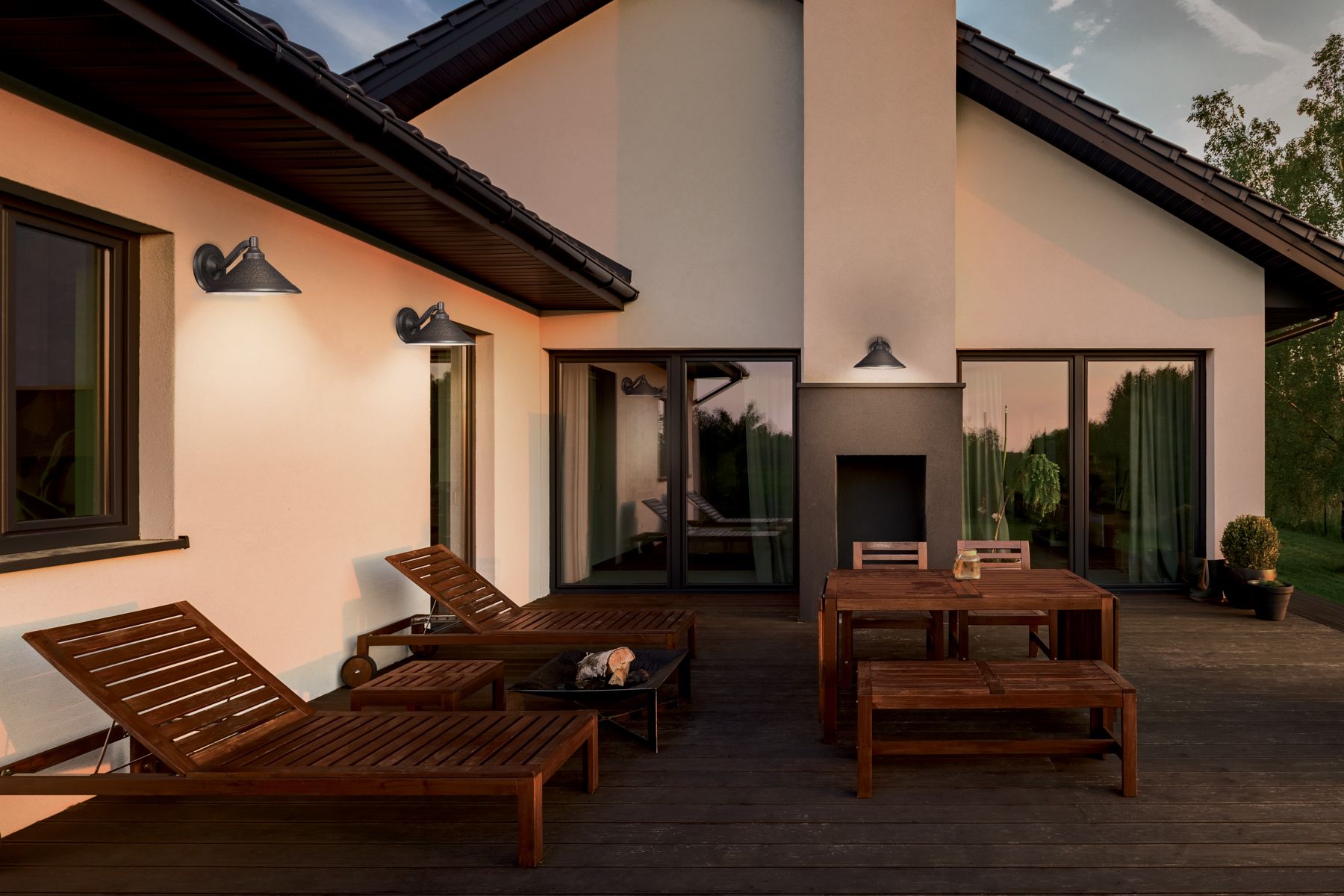 Image 2 The Great Outdoors Kirkham LED Aspen Bronze Outdoor Wall Mount more views