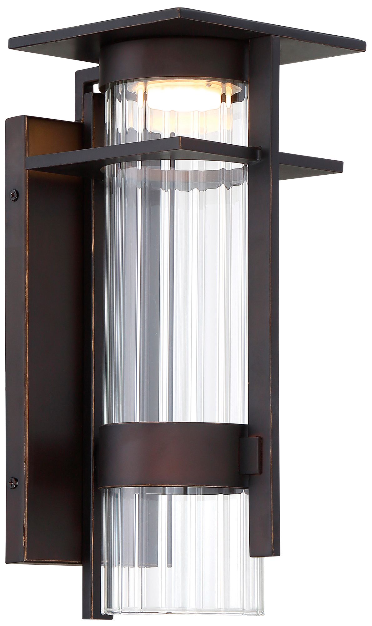 The Great Outdoors Kittner LED 1-Light Bronze and Gold OD Wall Mount