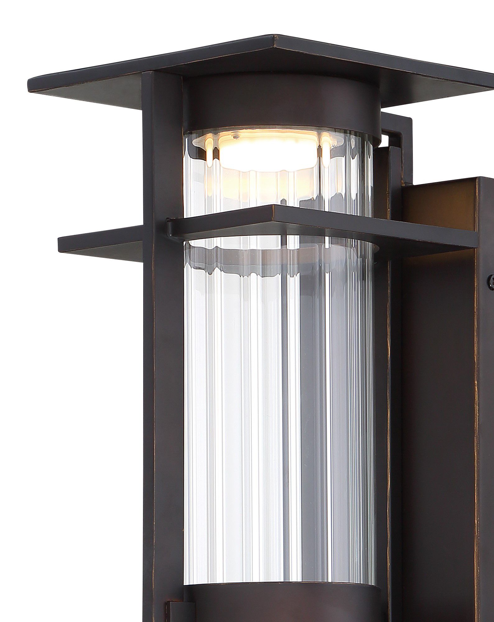 Image 2 The Great Outdoors Kittner LED 1-Light Bronze and Gold OD Wall Mount more views