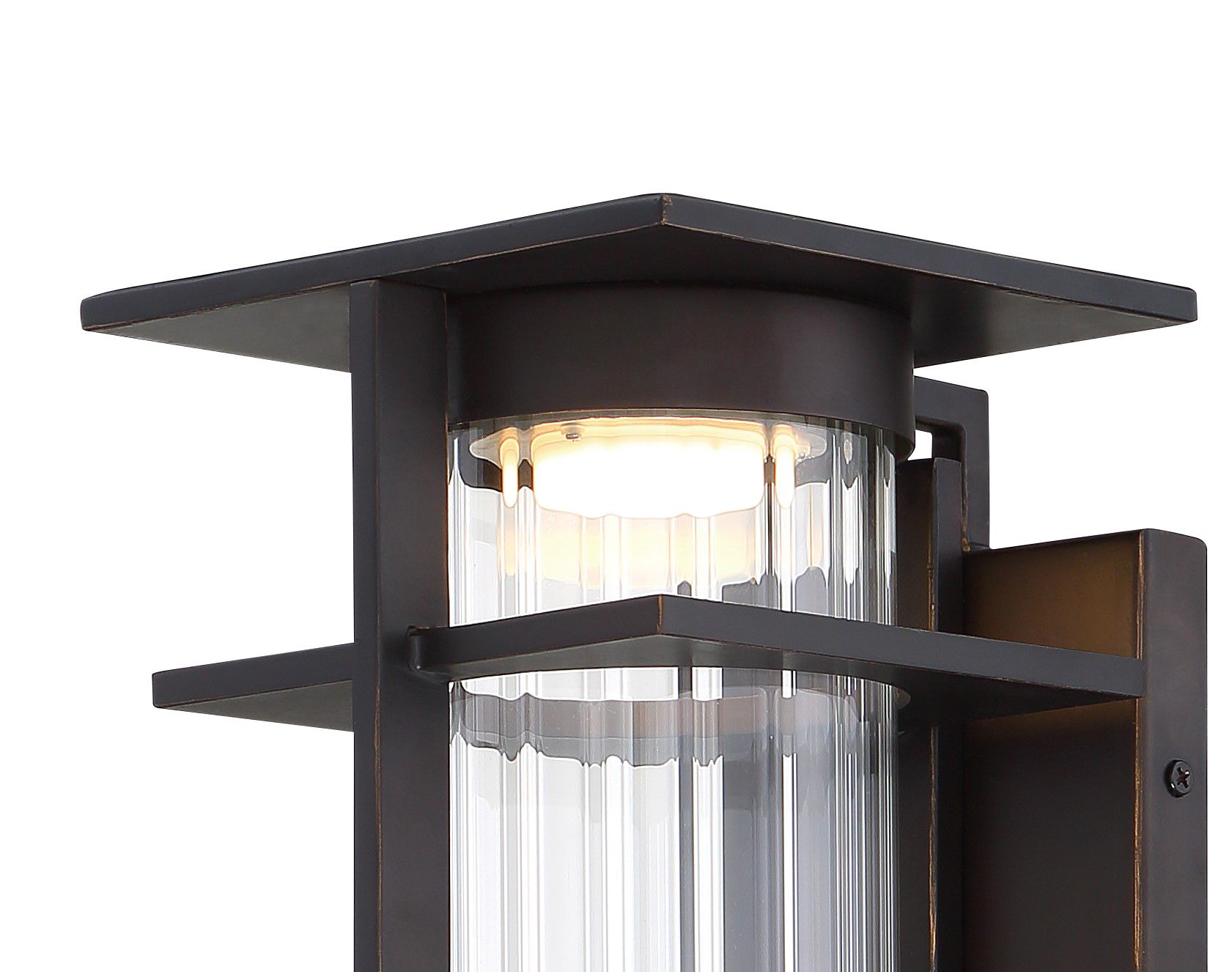 Image 3 The Great Outdoors Kittner LED 1-Light Bronze and Gold OD Wall Mount more views