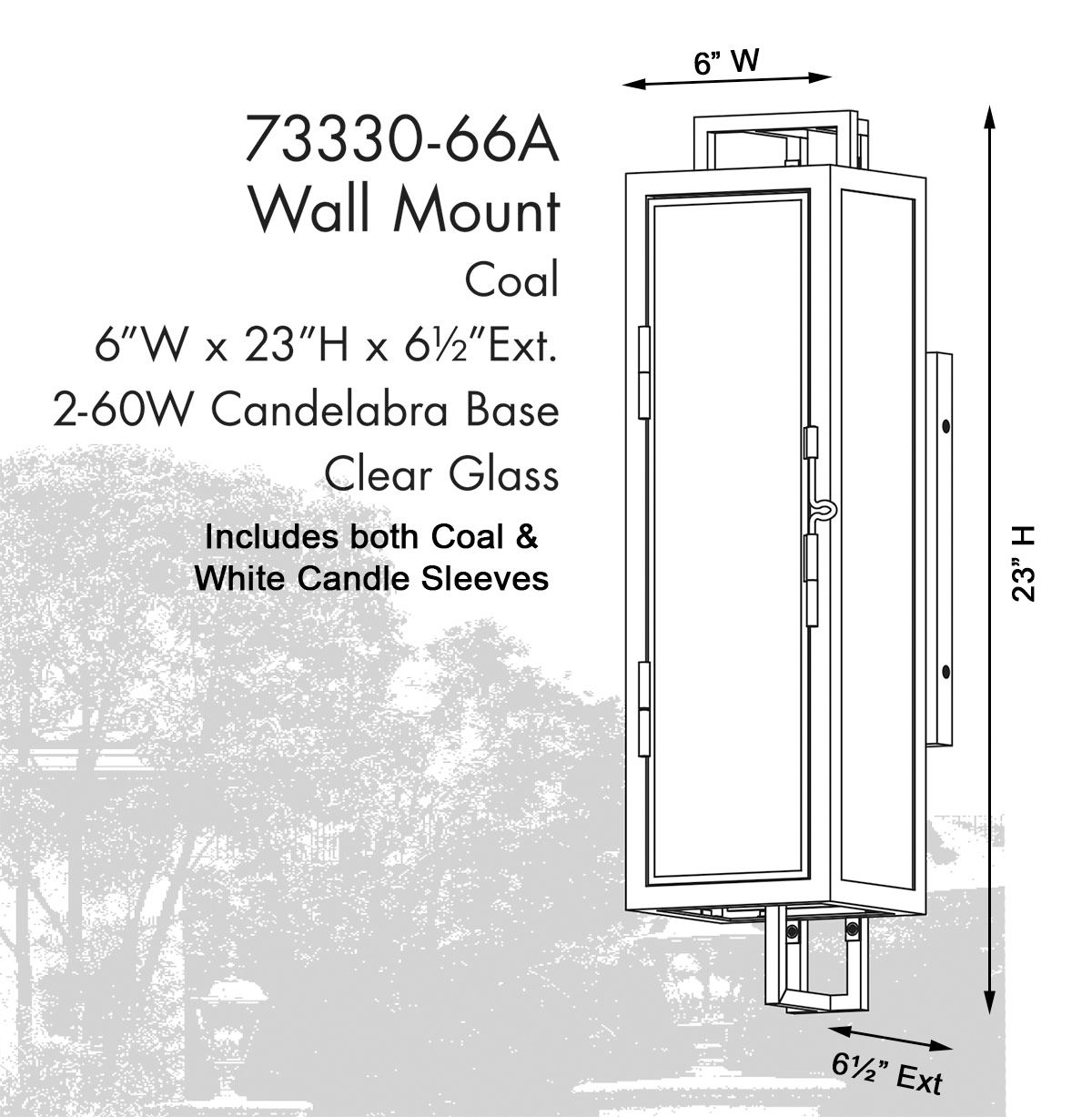 Image 5 The Great Outdoors Knoll Road 2-Light Black Outdoor Wall Mount more views