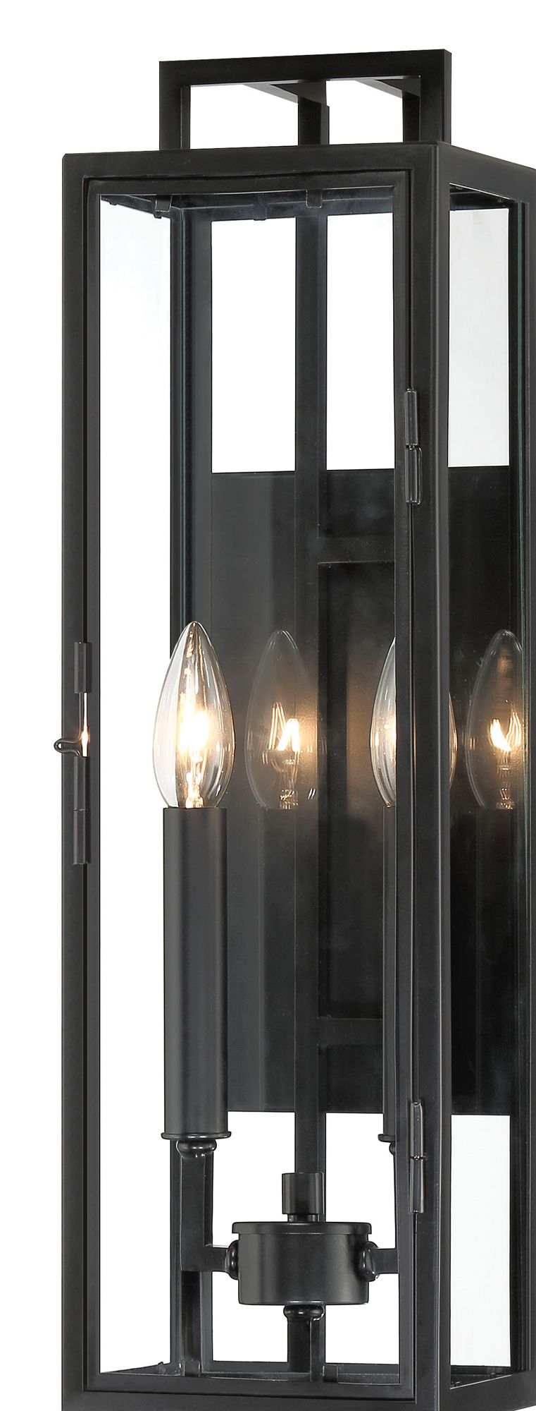 Image 6 The Great Outdoors Knoll Road 2-Light Black Outdoor Wall Mount more views
