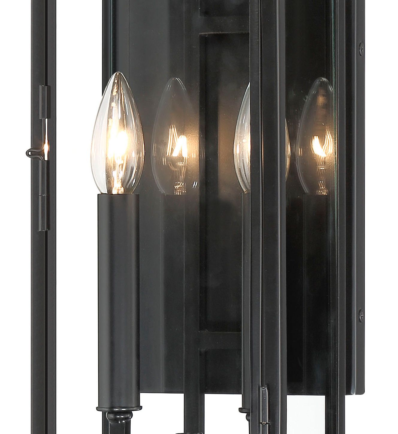 Image 7 The Great Outdoors Knoll Road 2-Light Black Outdoor Wall Mount more views