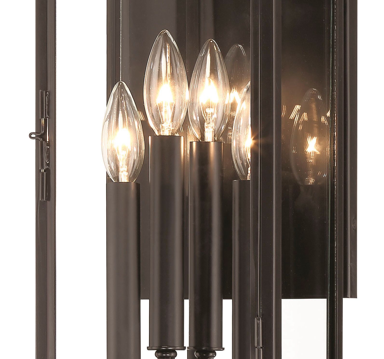 The Great Outdoors Knoll Road 4-Light Black Outdoor Wall Mount