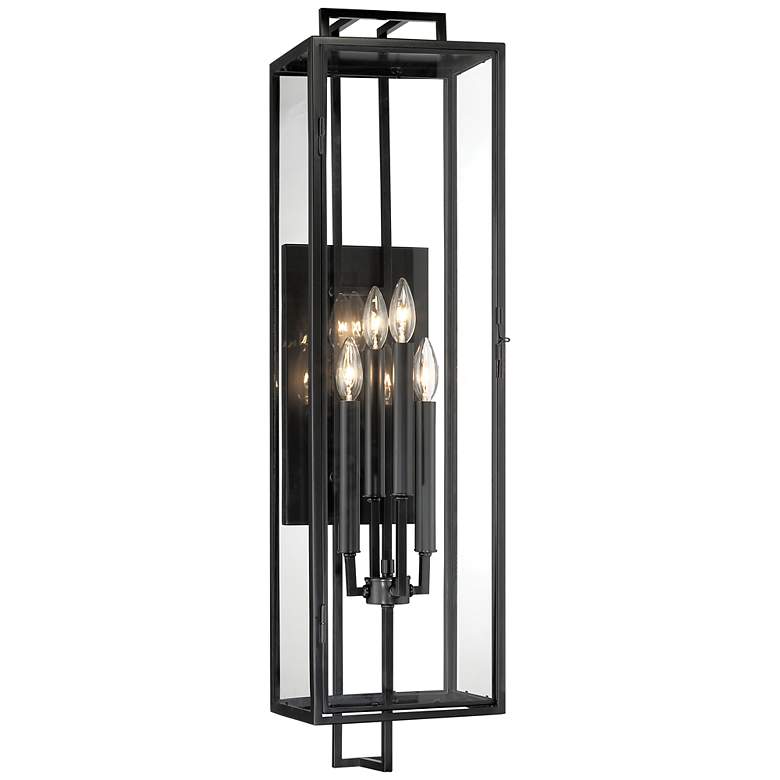 Image 1 The Great Outdoors Knoll Road 4-Light Black Outdoor Wall Mount