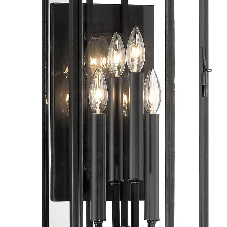 Image 2 The Great Outdoors Knoll Road 4-Light Black Outdoor Wall Mount more views