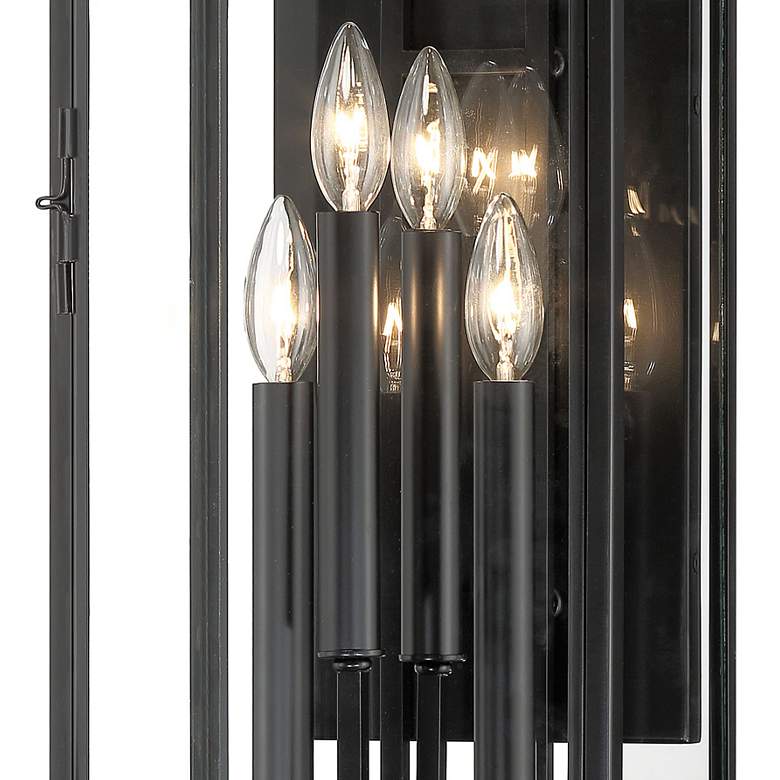 Image 4 The Great Outdoors Knoll Road 4-Light Black Outdoor Wall Mount more views