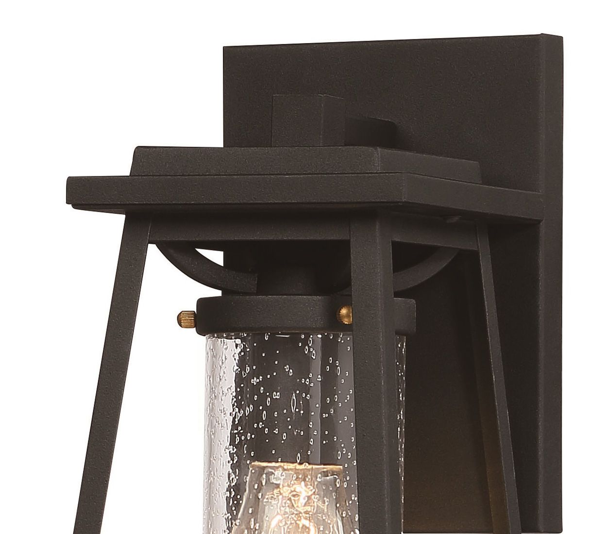 Image 3 The Great Outdoors Lanister Court 1-Light Black and Gold Outdoor Wall Mount more views