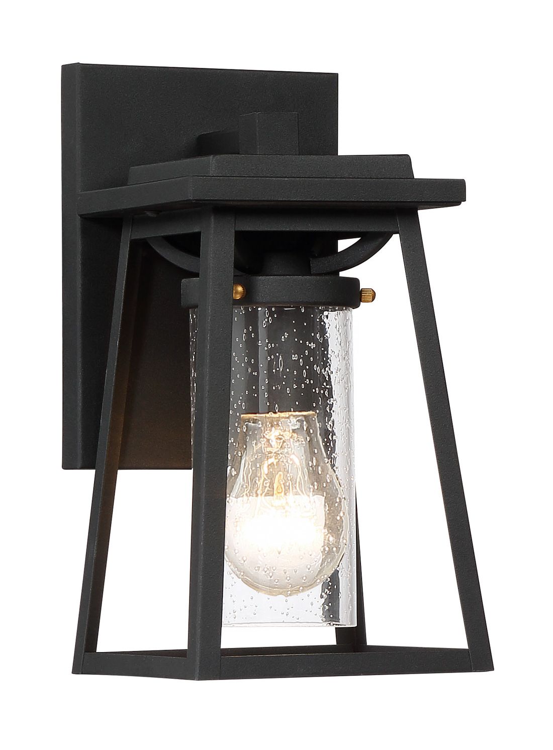 Image 4 The Great Outdoors Lanister Court 1-Light Black and Gold Outdoor Wall Mount more views