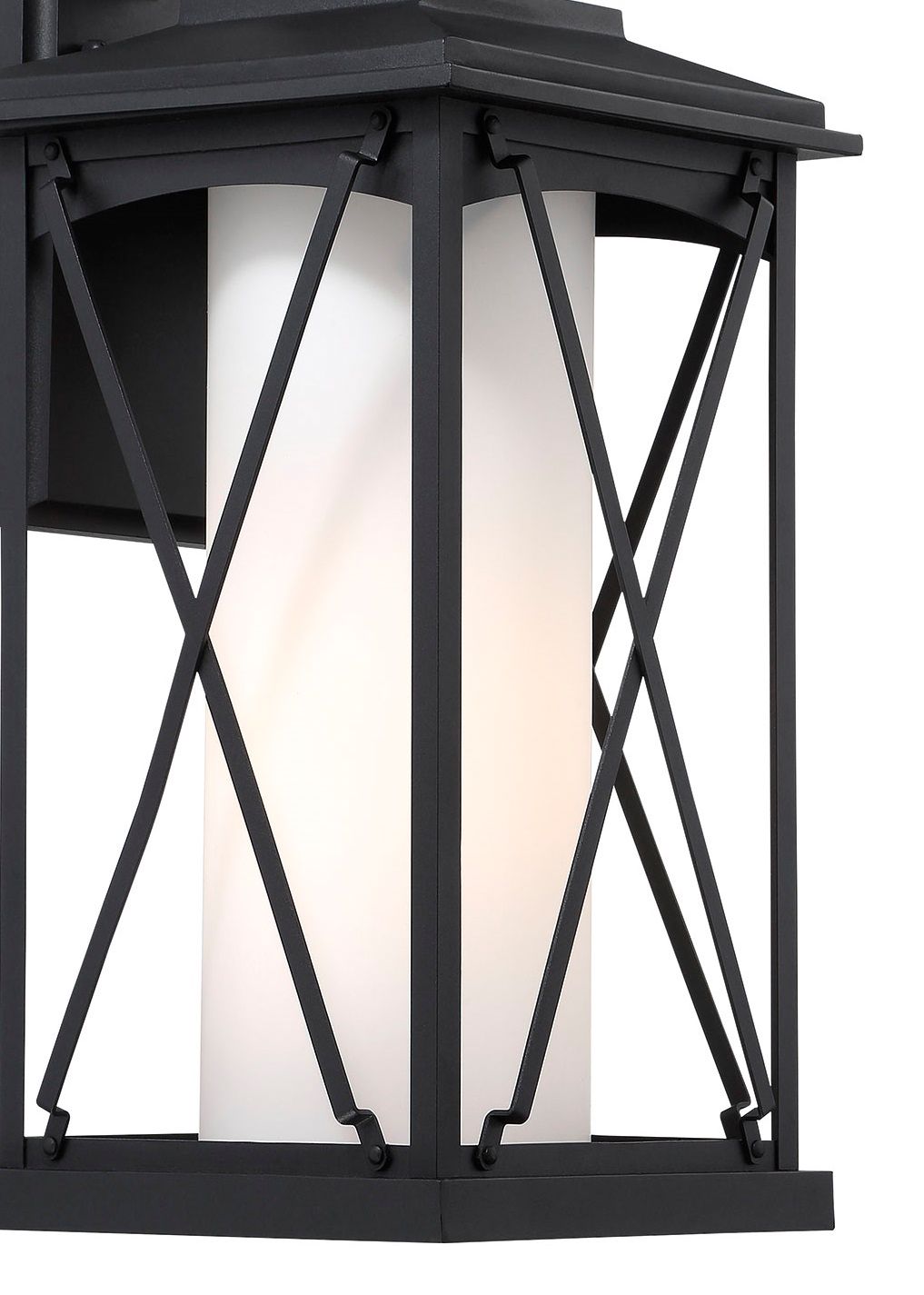 Image 2 The Great Outdoors Lansdale 1-Light Matte Black OD Wall Mount more views