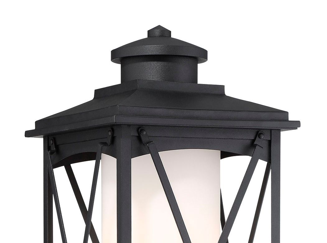 Image 3 The Great Outdoors Lansdale 1-Light Matte Black Outdoor Post Mount more views