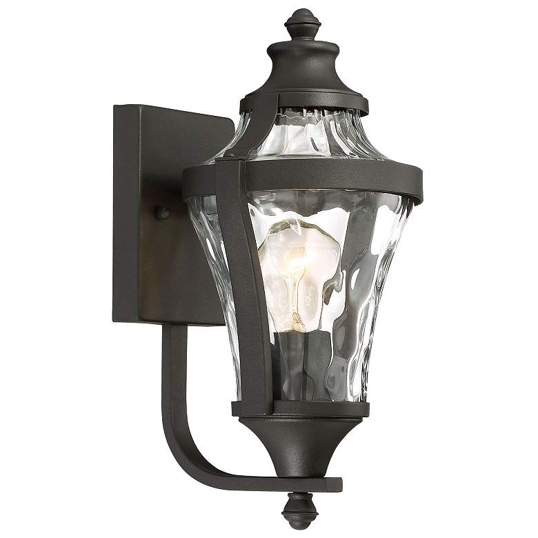 Image 1 The Great Outdoors  Libre 1-Light Black Outdoor Wall Mount