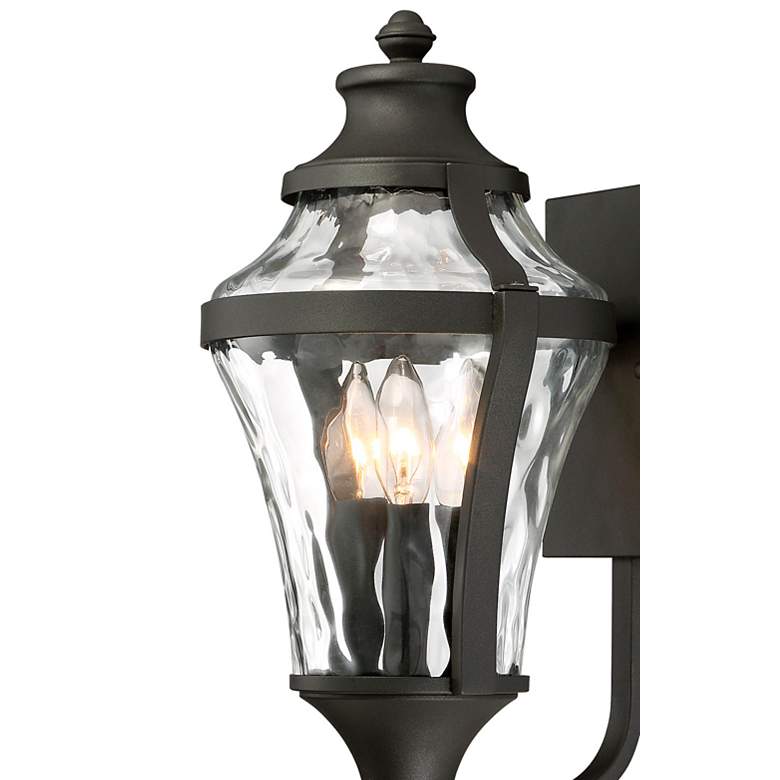 Image 2 The Great Outdoors Libre 3-Light Black Outdoor Wall Mount more views