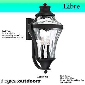 Image5 of The Great Outdoors Libre 4-Light Black OD Wall Mount more views