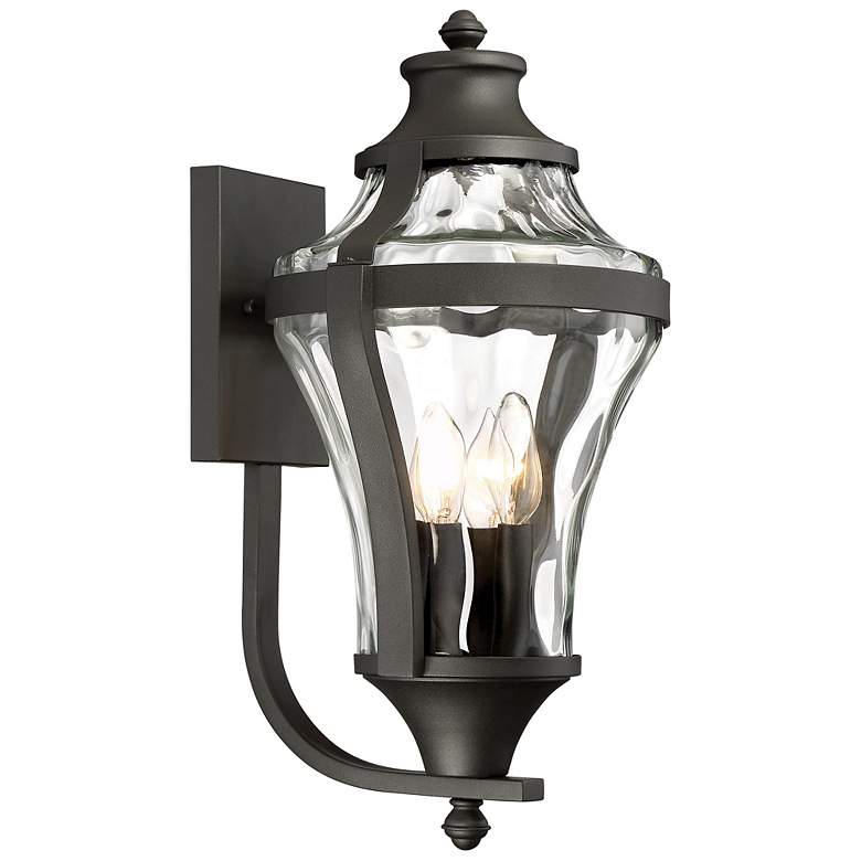 Image 1 The Great Outdoors Libre 4-Light Black Outdoor Wall Mount