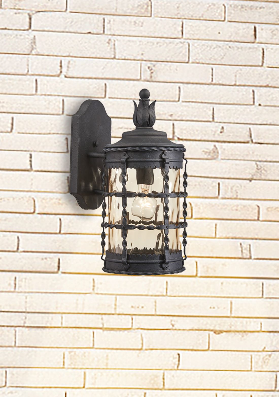 Image 4 The Great Outdoors Mallorca 1-Light Spanish Iron Outdoor Wall Light more views