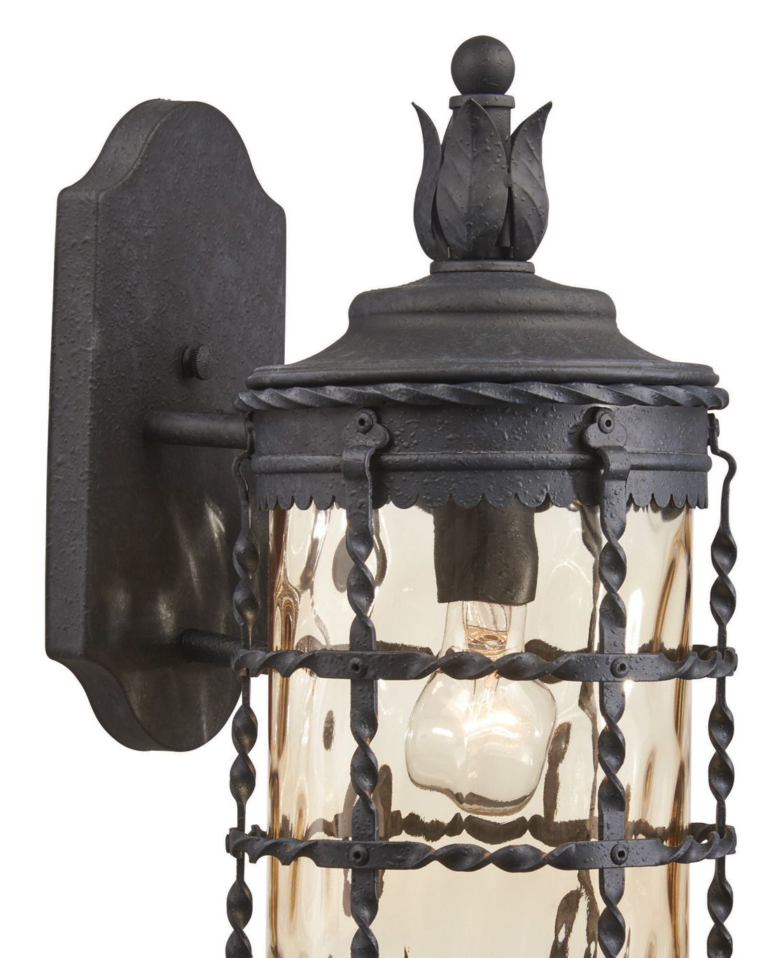 Image 5 The Great Outdoors Mallorca 1-Light Spanish Iron Outdoor Wall Light more views