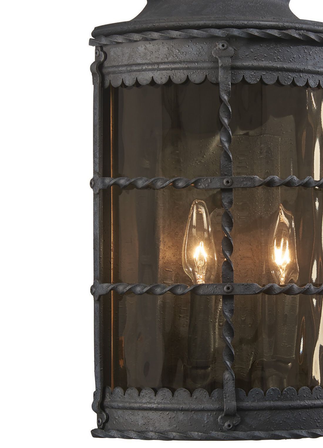 Image 4 The Great Outdoors Mallorca 2-Light Spanish Iron Outdoor Pocket Lantern more views