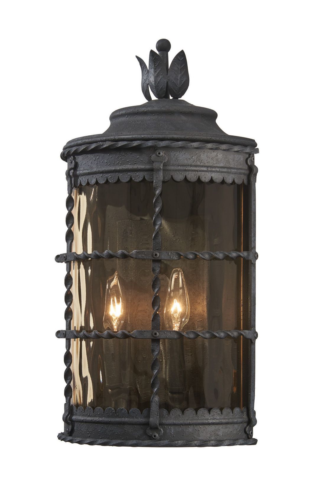 Image 6 The Great Outdoors Mallorca 2-Light Spanish Iron Outdoor Pocket Lantern more views
