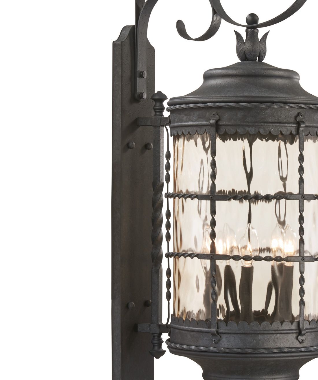 Image 3 The Great Outdoors Mallorca 5-Light Spanish Iron Outdoor Wall Mount more views