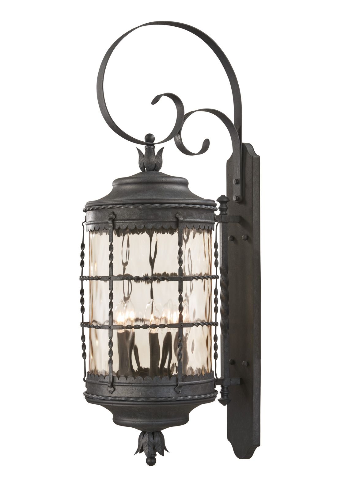 Image 7 The Great Outdoors Mallorca 5-Light Spanish Iron Outdoor Wall Mount more views