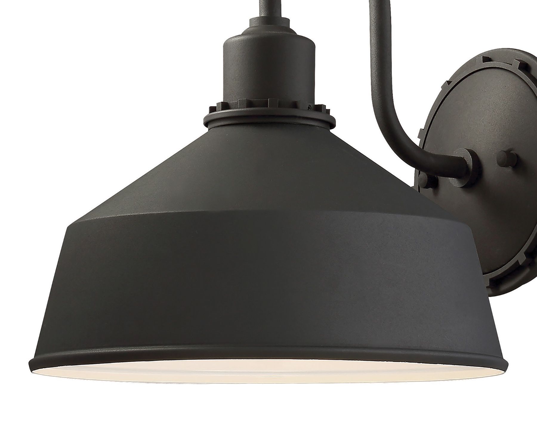 Thumbnail3 of The Great Outdoors Mantiel 1-Light Black Outdoor Wall Light more views