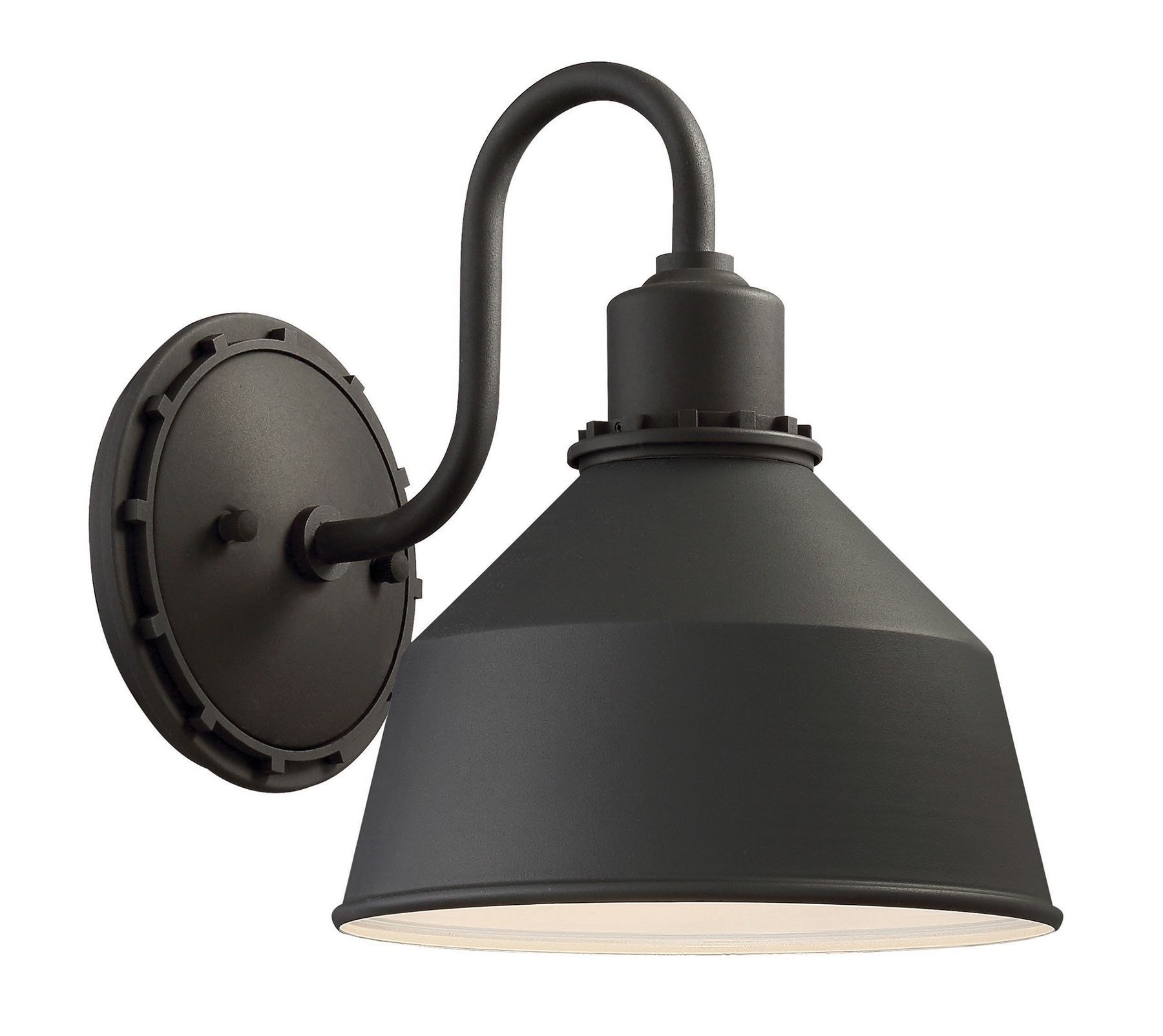 Image 6 The Great Outdoors Mantiel 1-Light Black Outdoor Wall Mount more views