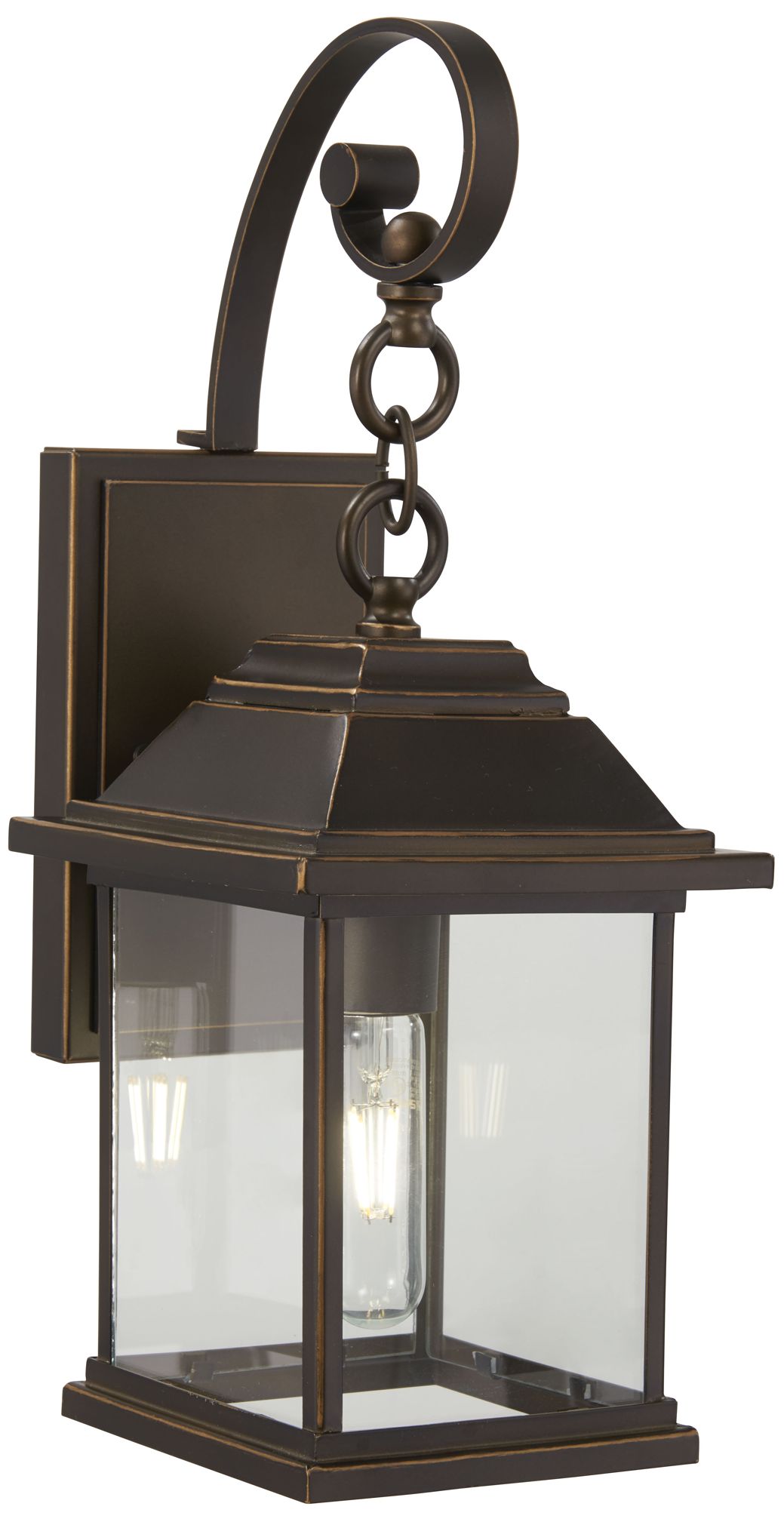 The Great Outdoors Mariner's Pointe 1-Light Bronze and Gold OD Wall Mount