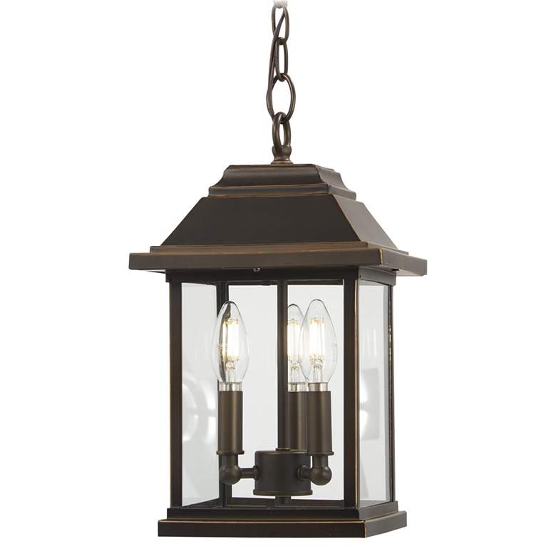 Image 2 The Great Outdoors Mariner's Pointe 3-Light Bronze and Gold OD Hung Lan more views