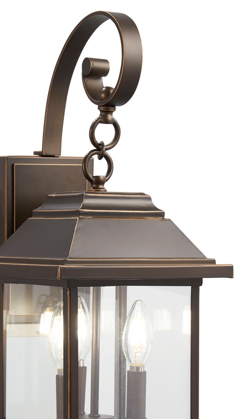 Image 2 The Great Outdoors Mariner's Pointe 3-Light Bronze and Gold OD Wall Mount more views