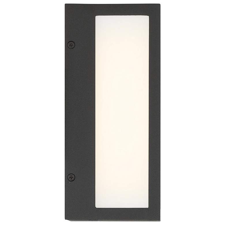 Image 3 The Great Outdoors Marlborough LED 6-in Sand Coal Black Outdoor Wall Sconce more views