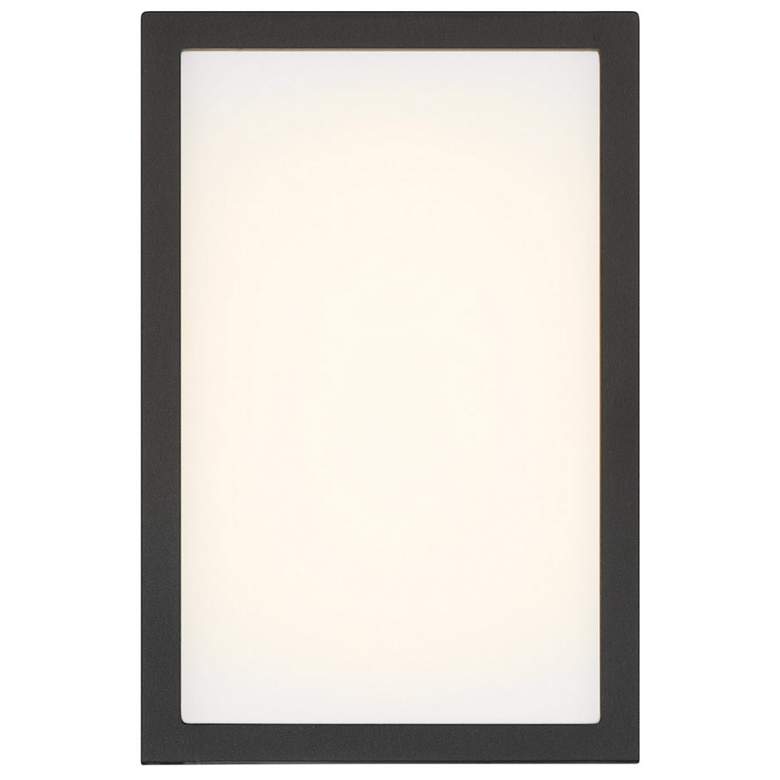 Image 4 The Great Outdoors Marlborough LED 6-in Sand Coal Black Outdoor Wall Sconce more views