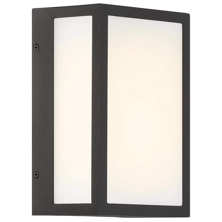 Image 5 The Great Outdoors Marlborough LED 6-in Sand Coal Black Outdoor Wall Sconce more views