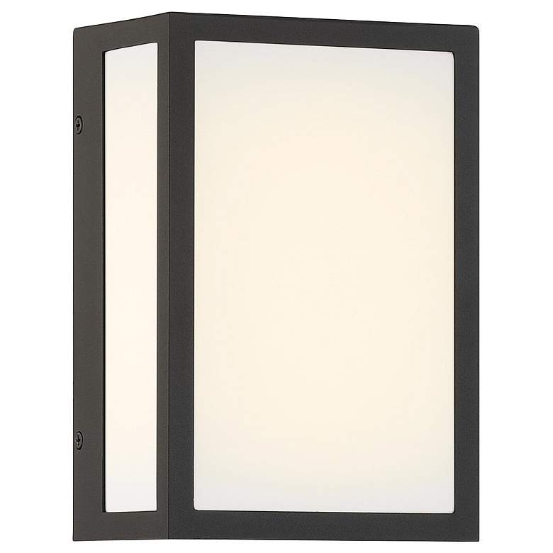 Image 6 The Great Outdoors Marlborough LED 6-in Sand Coal Black Outdoor Wall Sconce more views