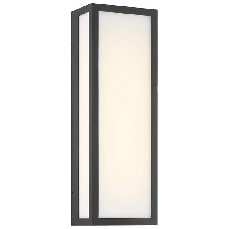 Image 2 The Great Outdoors Marlborough LED 6-in Sand Coal Black Outdoor Wall Sconce more views