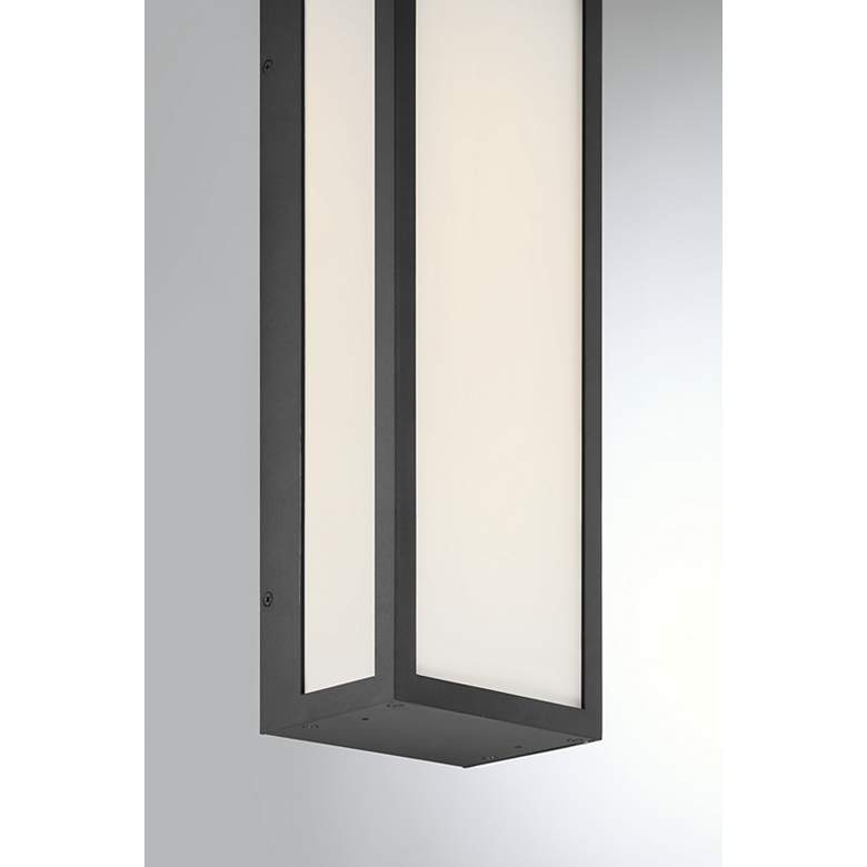 Image 5 The Great Outdoors Marlborough LED 6-in Sand Coal Black Outdoor Wall Sconce more views