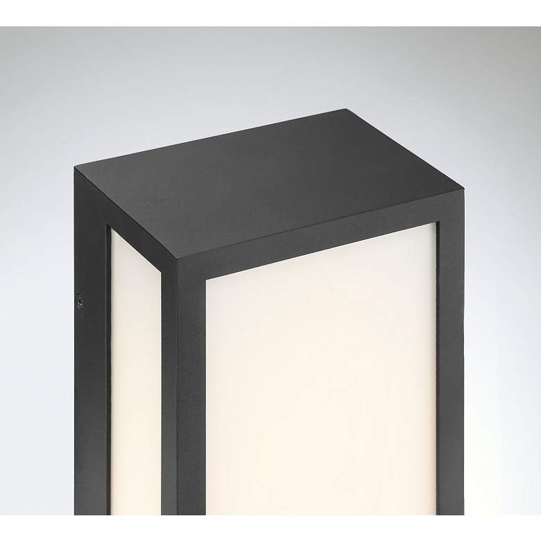 Image 6 The Great Outdoors Marlborough LED 6-in Sand Coal Black Outdoor Wall Sconce more views