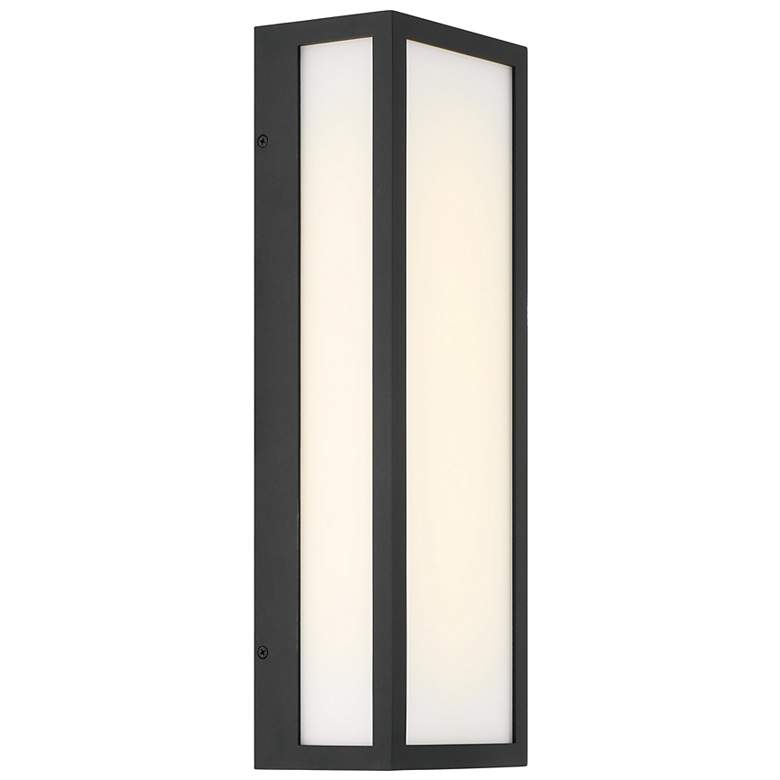 Image 7 The Great Outdoors Marlborough LED 6-in Sand Coal Black Outdoor Wall Sconce more views